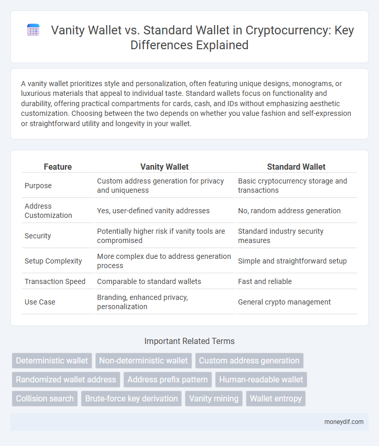 Vanity Wallet vs. Standard Wallet in Cryptocurrency: Key Differences Explained