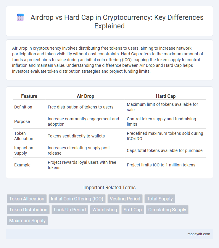 Airdrop vs Hard Cap in Cryptocurrency: Key Differences Explained