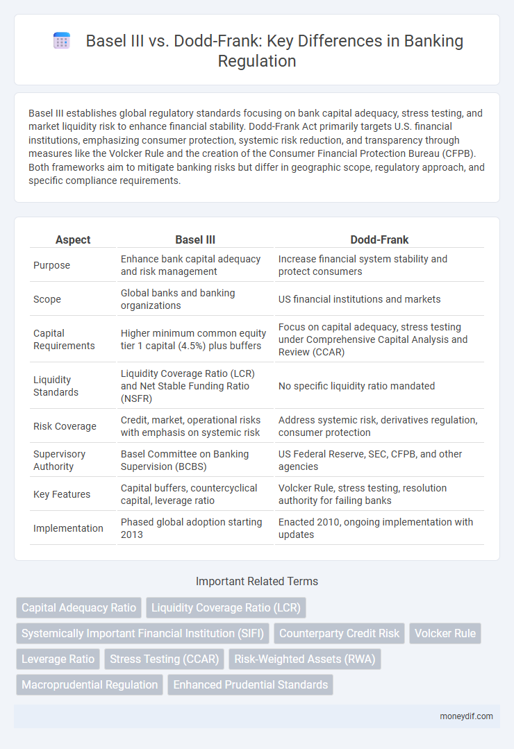 Basel III vs. Dodd-Frank: Key Differences in Banking Regulation