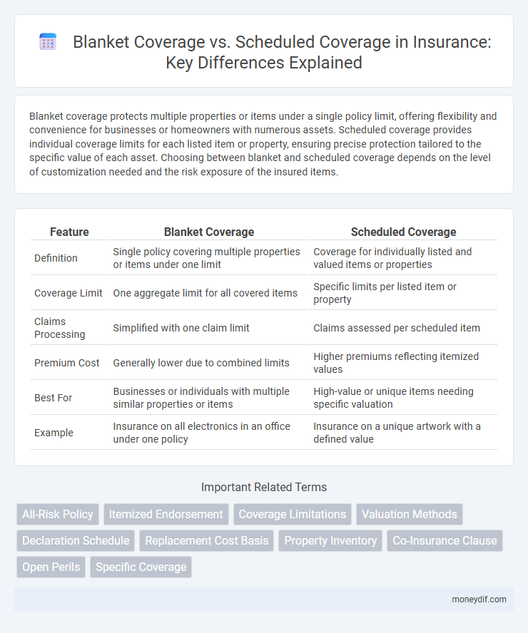 Blanket Coverage vs. Scheduled Coverage in Insurance: Key Differences Explained