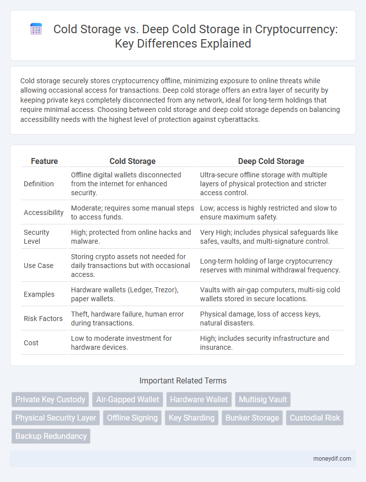 Cold Storage vs. Deep Cold Storage in Cryptocurrency: Key Differences Explained