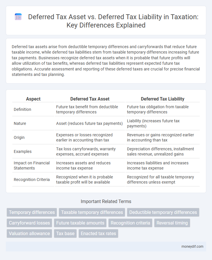 Deferred Tax Asset vs. Deferred Tax Liability in Taxation: Key Differences Explained