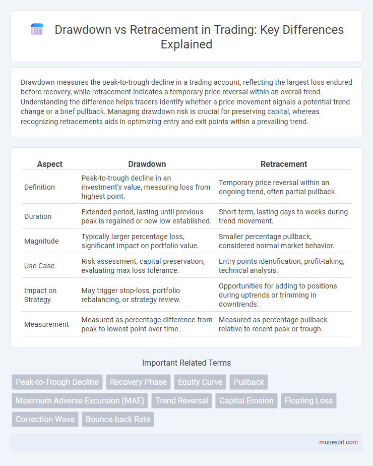Drawdown vs Retracement in Trading: Key Differences Explained