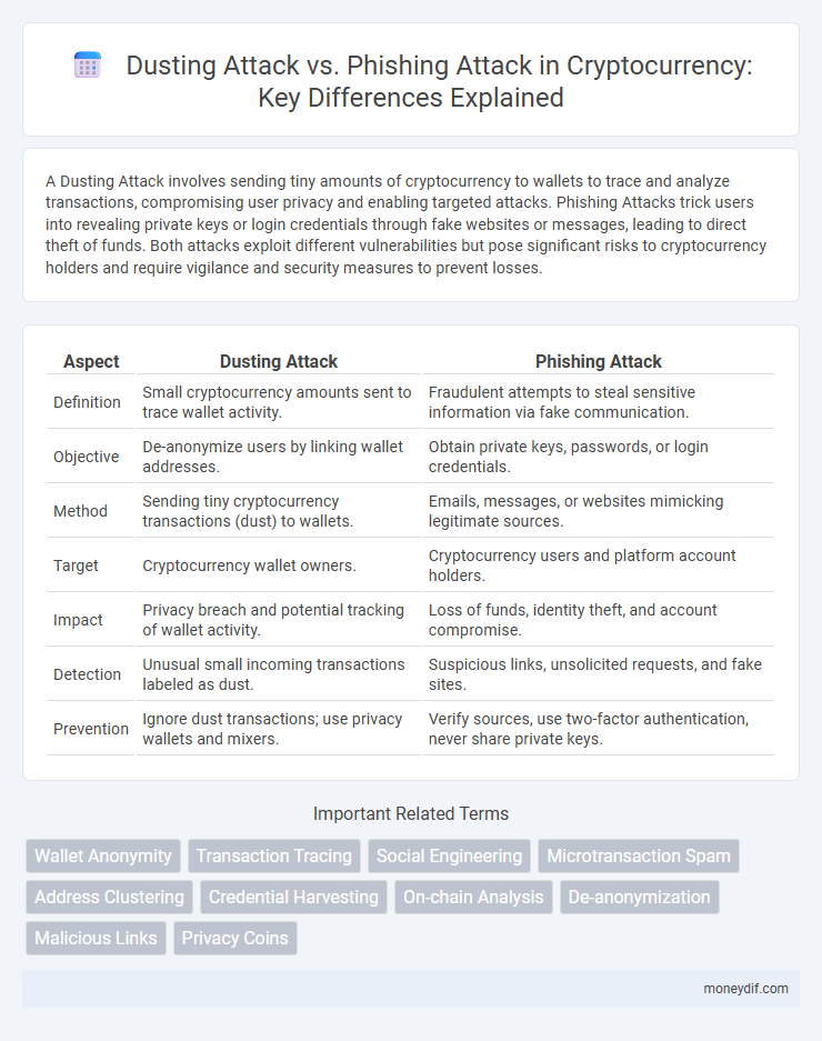Dusting Attack vs. Phishing Attack in Cryptocurrency: Key Differences Explained