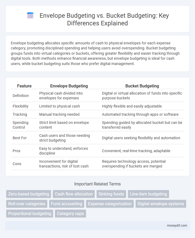 Envelope Budgeting vs. Bucket Budgeting: Key Differences Explained