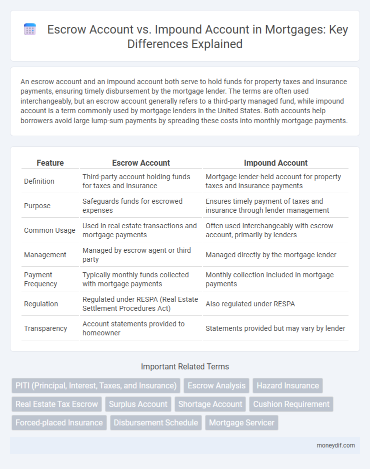 Escrow Account vs. Impound Account in Mortgages: Key Differences Explained