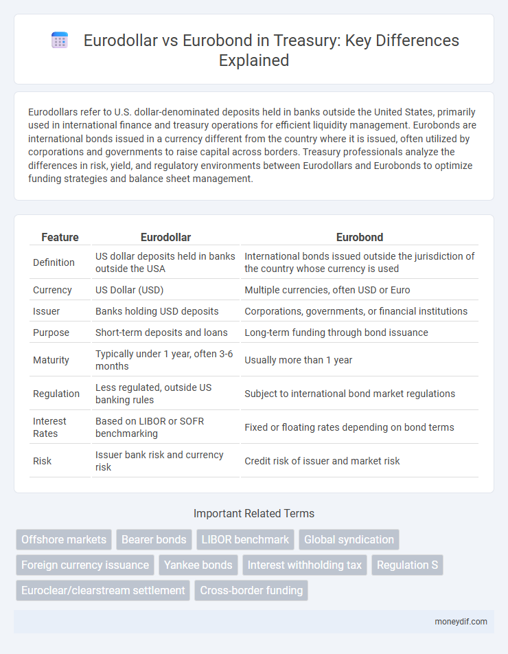Eurodollar vs Eurobond in Treasury: Key Differences Explained