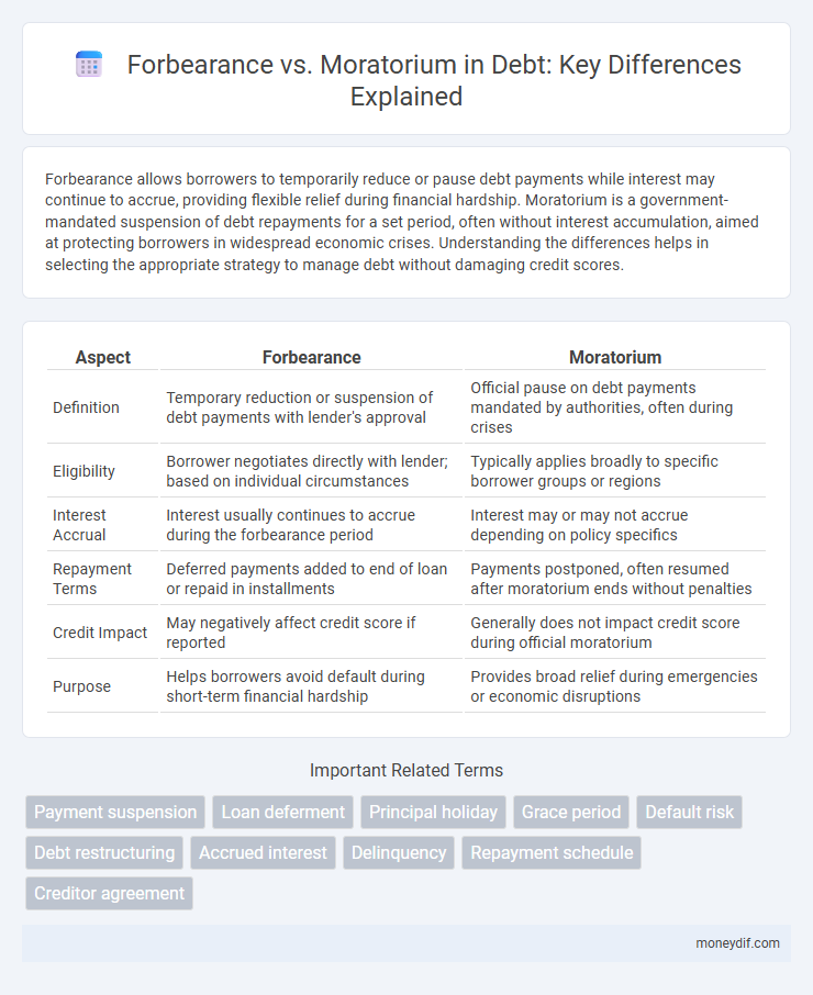 Forbearance vs. Moratorium in Debt: Key Differences Explained