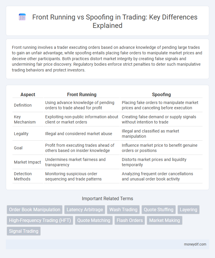 Front Running vs Spoofing in Trading: Key Differences Explained