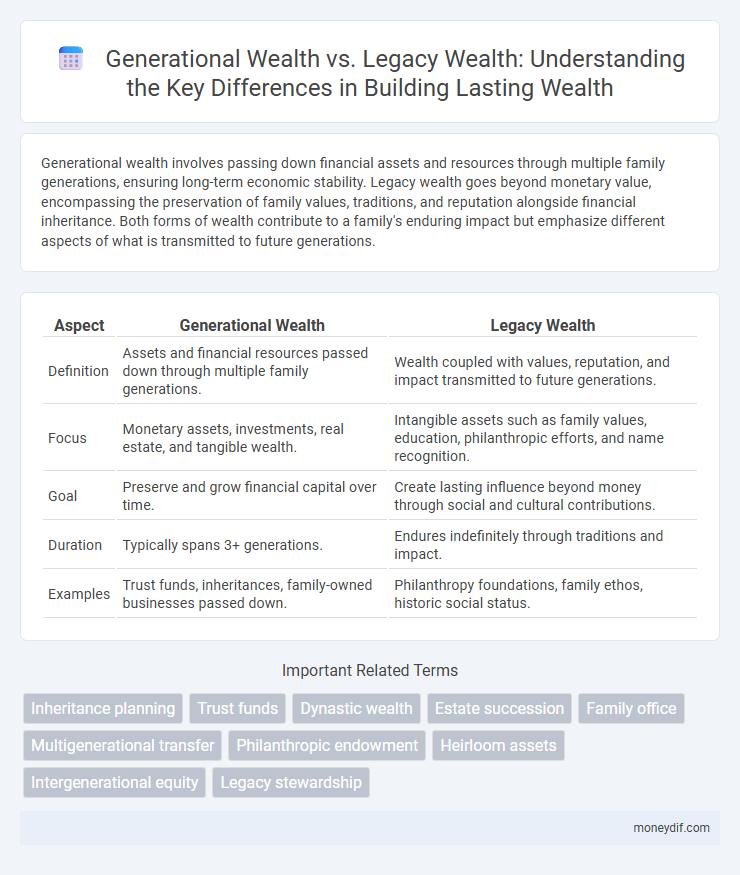 Generational Wealth vs. Legacy Wealth: Understanding the Key Differences in Building Lasting Wealth