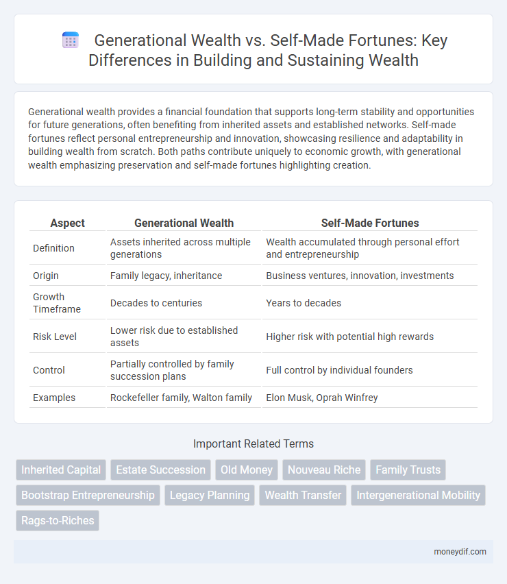 Generational Wealth vs. Self-Made Fortunes: Key Differences in Building and Sustaining Wealth