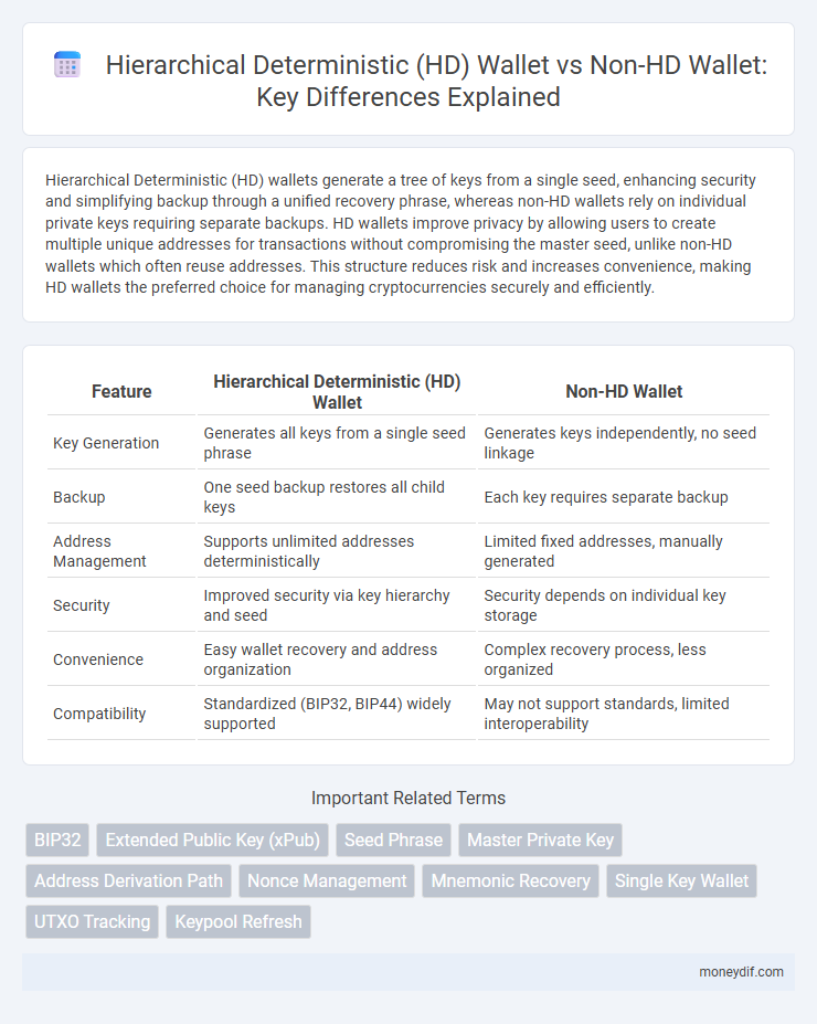 Hierarchical Deterministic (HD) Wallet vs Non-HD Wallet: Key Differences Explained