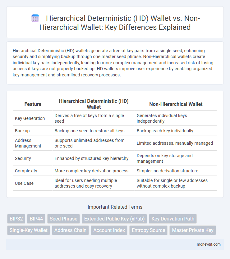 Hierarchical Deterministic (HD) Wallet vs. Non-Hierarchical Wallet: Key Differences Explained