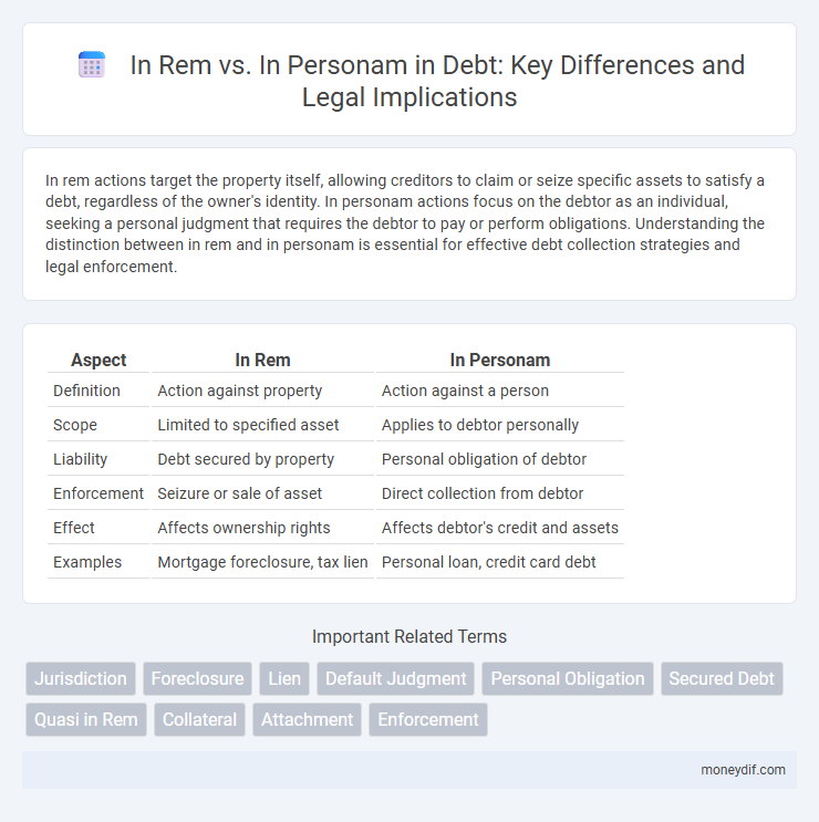In Rem vs. In Personam in Debt: Key Differences and Legal Implications