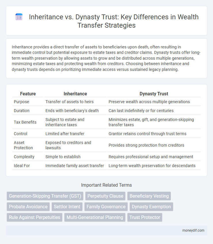 Inheritance vs. Dynasty Trust: Key Differences in Wealth Transfer Strategies