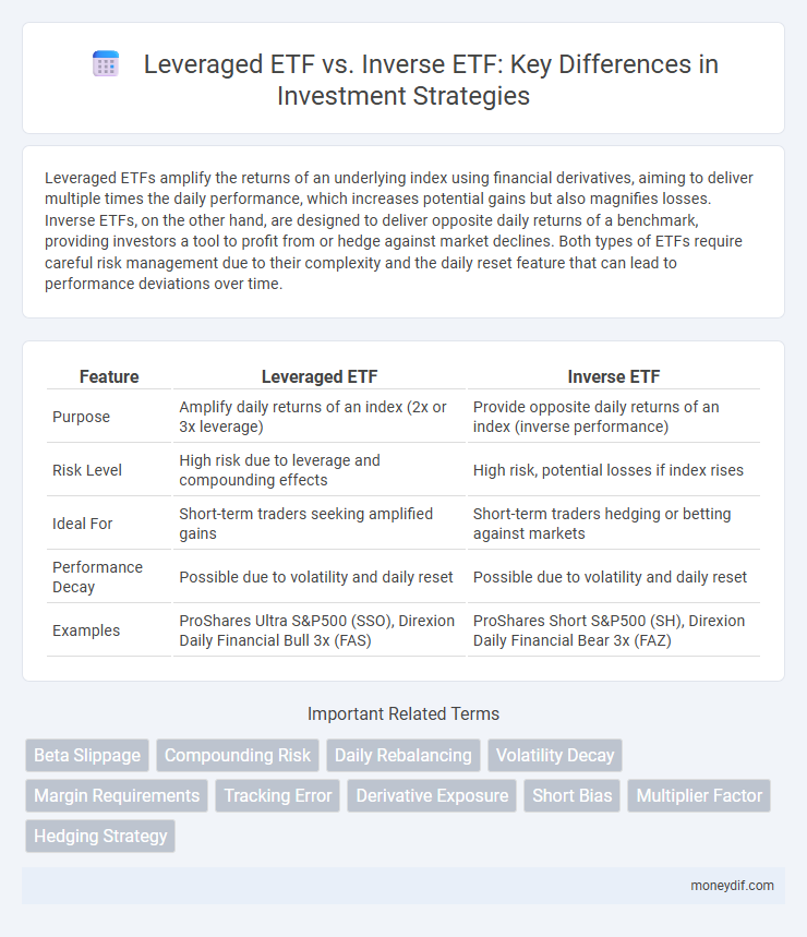 Leveraged ETF vs. Inverse ETF: Key Differences in Investment Strategies