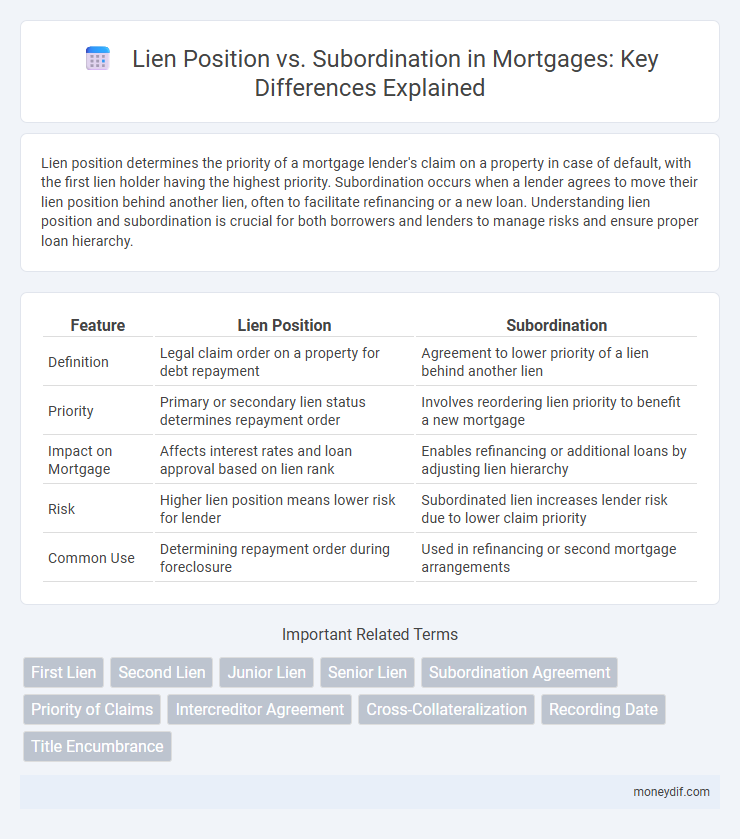 Lien Position vs. Subordination in Mortgages: Key Differences Explained