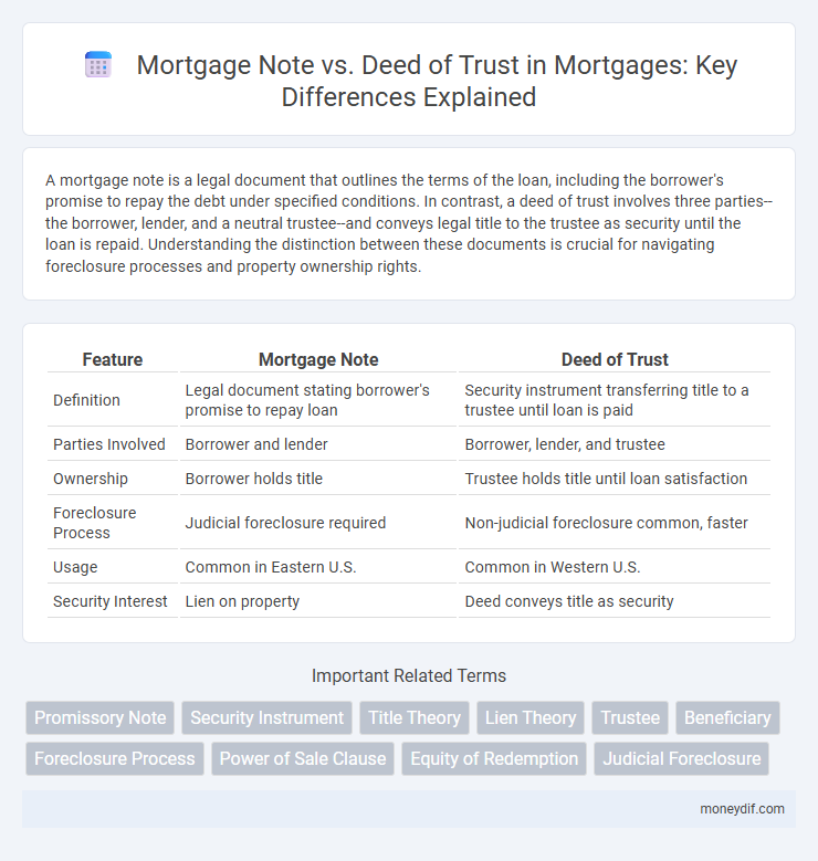 Mortgage Note vs. Deed of Trust in Mortgages: Key Differences Explained