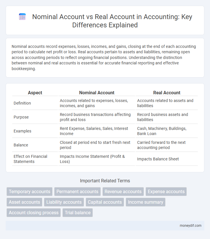 Nominal Account vs Real Account in Accounting: Key Differences Explained