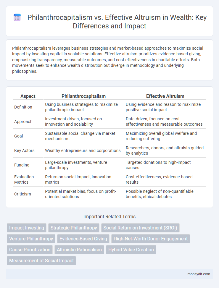 Philanthrocapitalism vs. Effective Altruism in Wealth: Key Differences and Impact