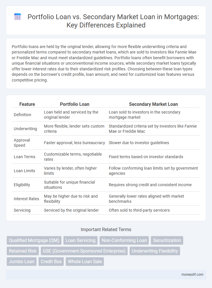 Portfolio Loan vs. Secondary Market Loan in Mortgages: Key Differences Explained