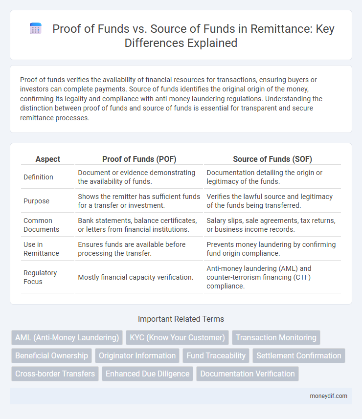 Proof of Funds vs. Source of Funds in Remittance: Key Differences Explained