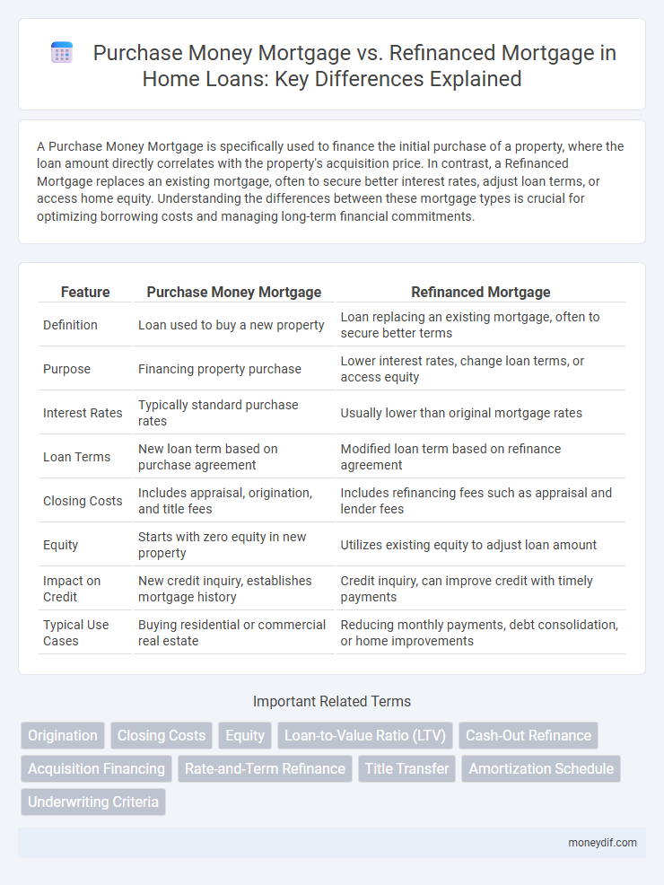 Purchase Money Mortgage vs. Refinanced Mortgage in Home Loans: Key Differences Explained