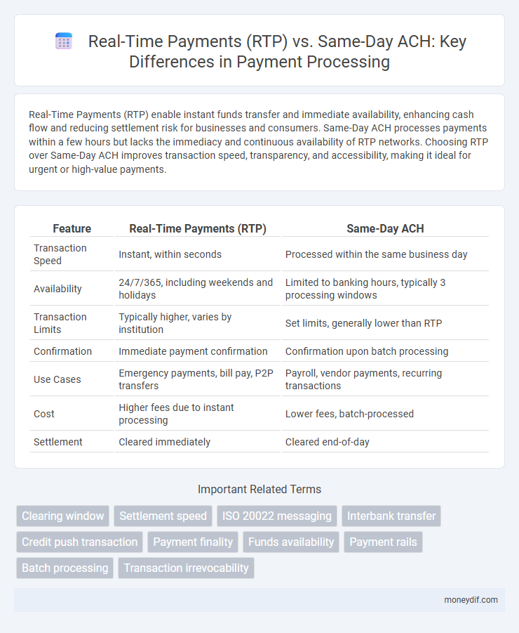 Real-Time Payments (RTP) vs. Same-Day ACH: Key Differences in Payment Processing