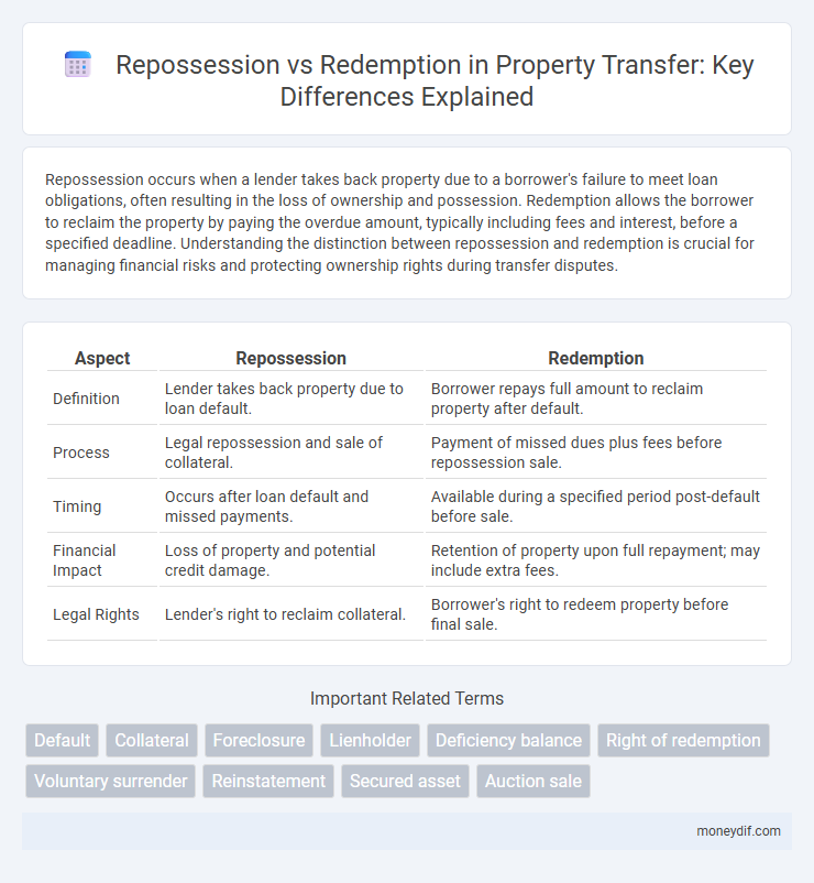 Repossession vs Redemption in Property Transfer: Key Differences Explained