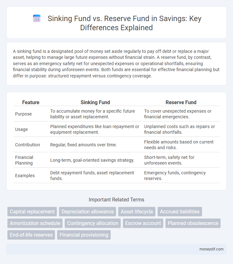 Sinking Fund vs. Reserve Fund in Savings: Key Differences Explained