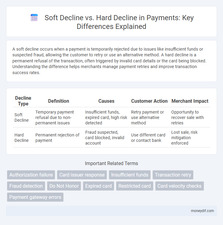 Soft Decline vs. Hard Decline in Payments: Key Differences Explained
