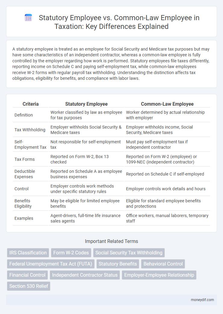 Statutory Employee vs. Common-Law Employee in Taxation: Key Differences Explained