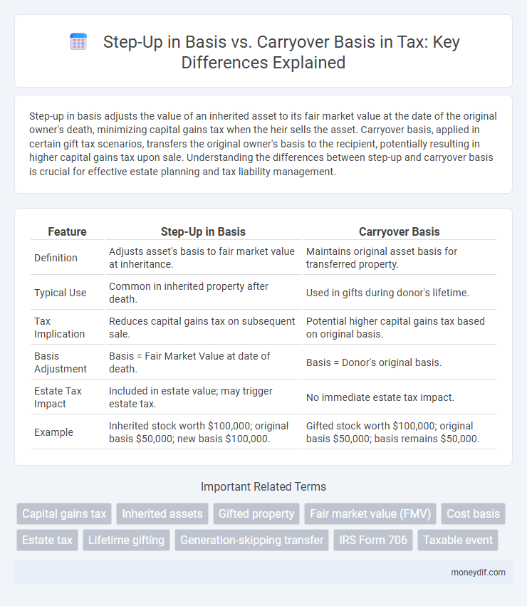 Step-Up in Basis vs. Carryover Basis in Tax: Key Differences Explained