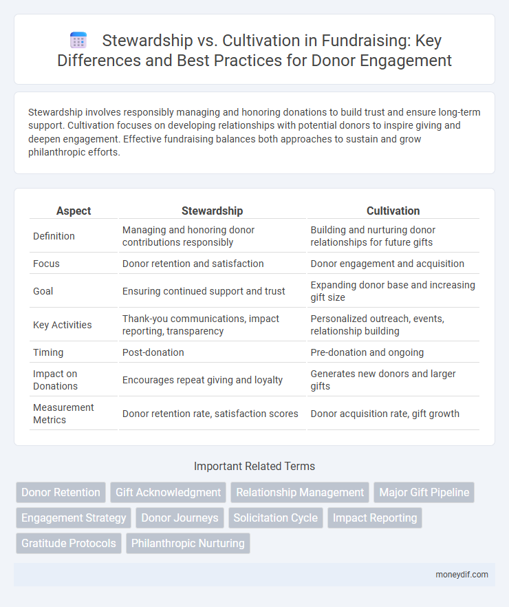 Stewardship vs. Cultivation in Fundraising: Key Differences and Best Practices for Donor Engagement