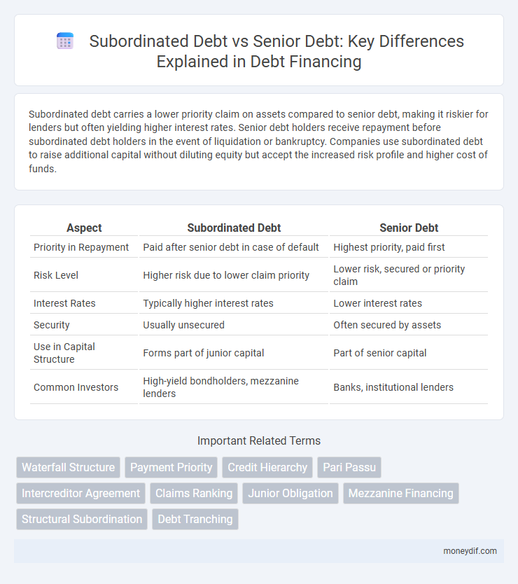 Subordinated Debt vs Senior Debt: Key Differences Explained in Debt Financing