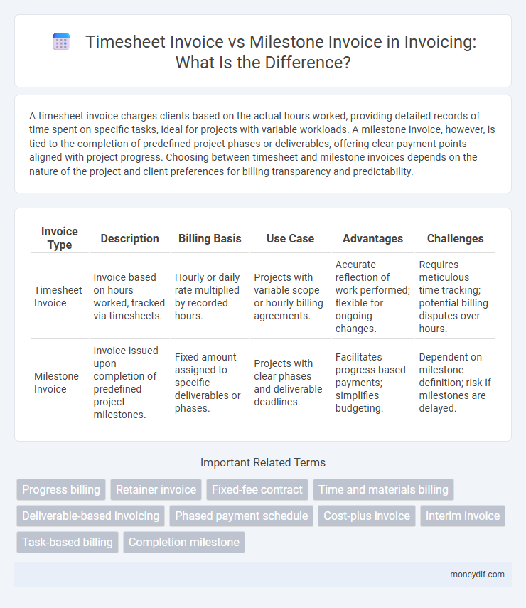 Timesheet Invoice vs Milestone Invoice in Invoicing: What Is the Difference?