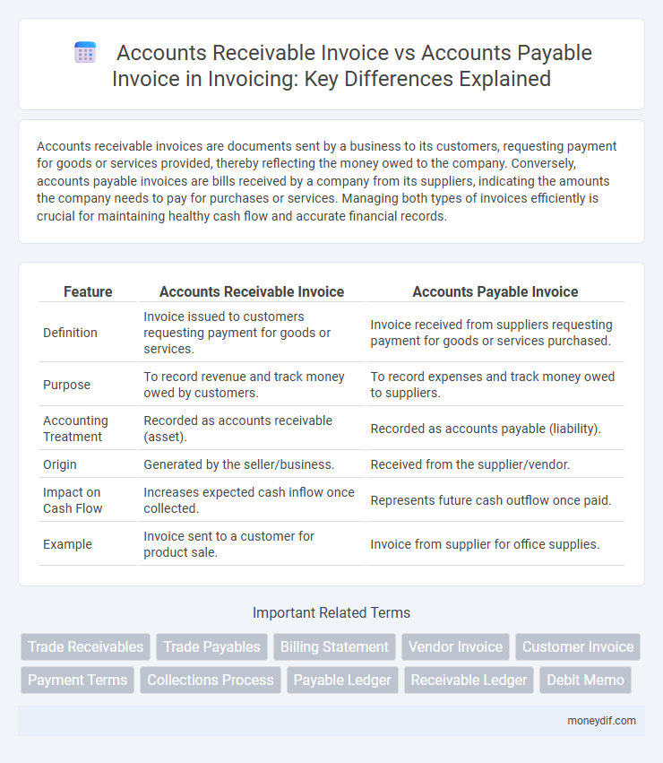 Accounts Receivable Invoice vs Accounts Payable Invoice in Invoicing: Key Differences Explained