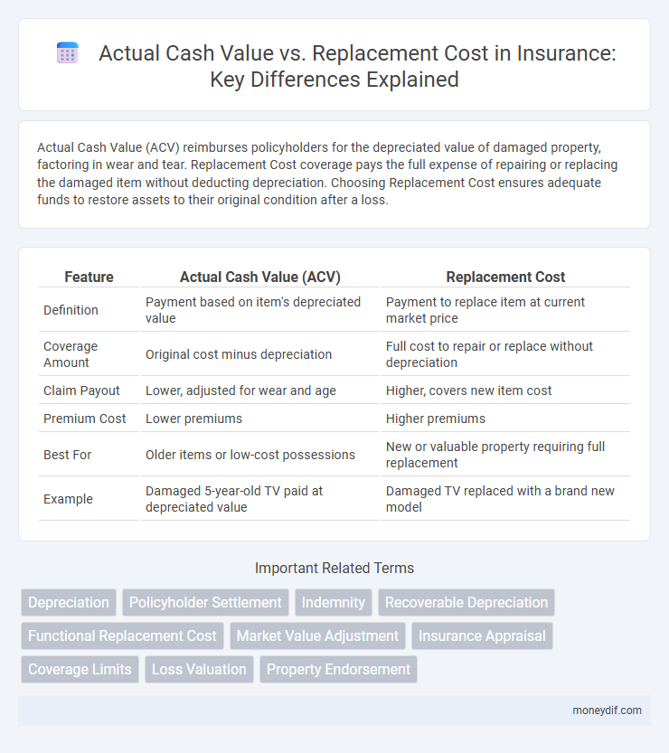 Actual Cash Value vs. Replacement Cost in Insurance: Key Differences Explained