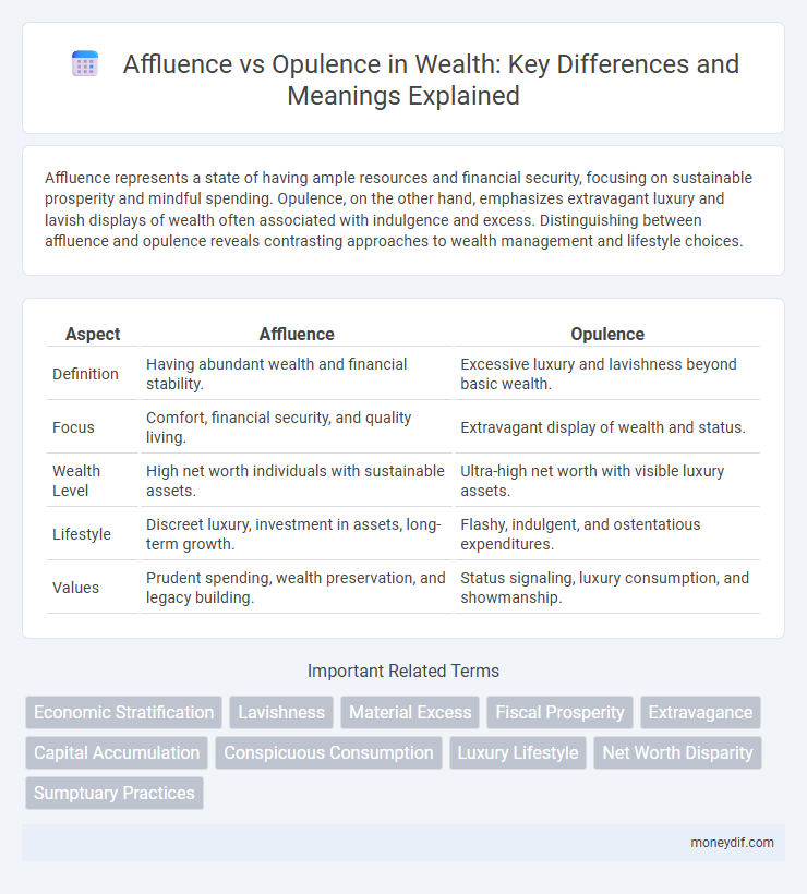 Affluence vs Opulence in Wealth: Key Differences and Meanings Explained