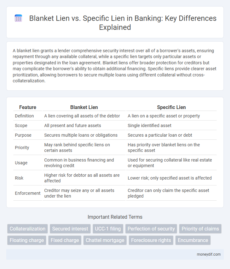 Blanket Lien vs. Specific Lien in Banking: Key Differences Explained