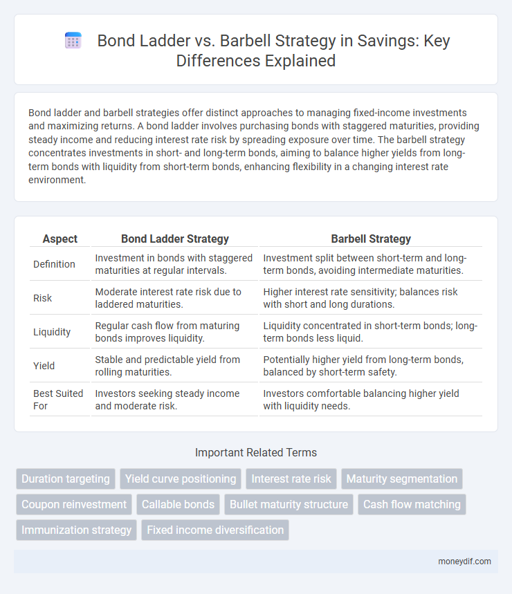 Bond Ladder vs. Barbell Strategy in Savings: Key Differences Explained