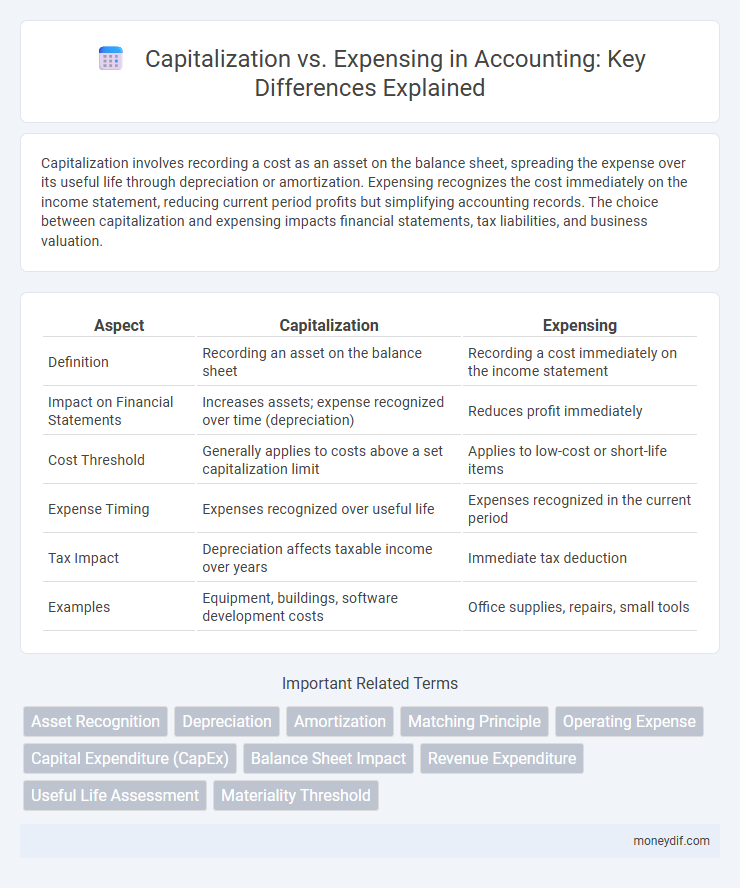 Capitalization vs. Expensing in Accounting: Key Differences Explained