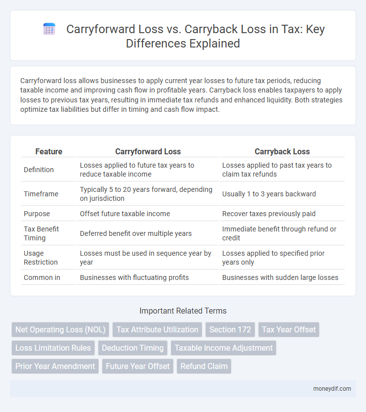 Carryforward Loss vs. Carryback Loss in Tax: Key Differences Explained