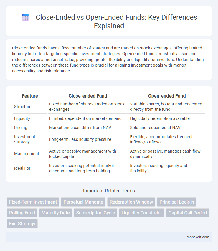 Close-Ended vs Open-Ended Funds: Key Differences Explained