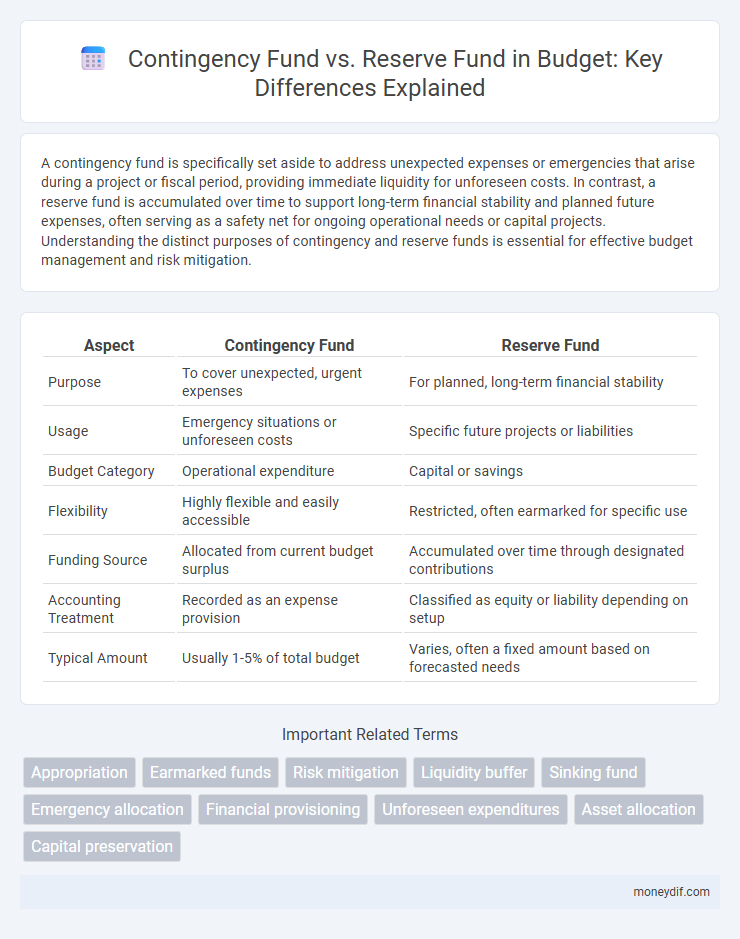 Contingency Fund vs. Reserve Fund in Budget: Key Differences Explained