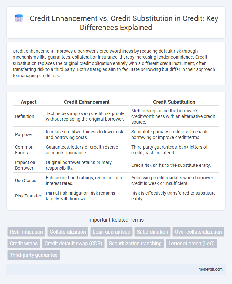 Credit Enhancement vs. Credit Substitution in Credit: Key Differences Explained
