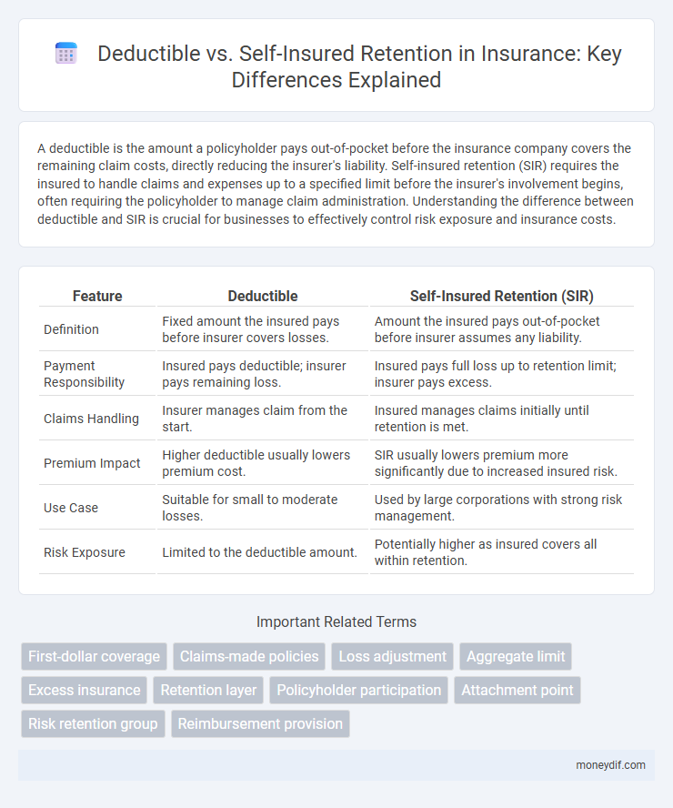Deductible vs. Self-Insured Retention in Insurance: Key Differences Explained