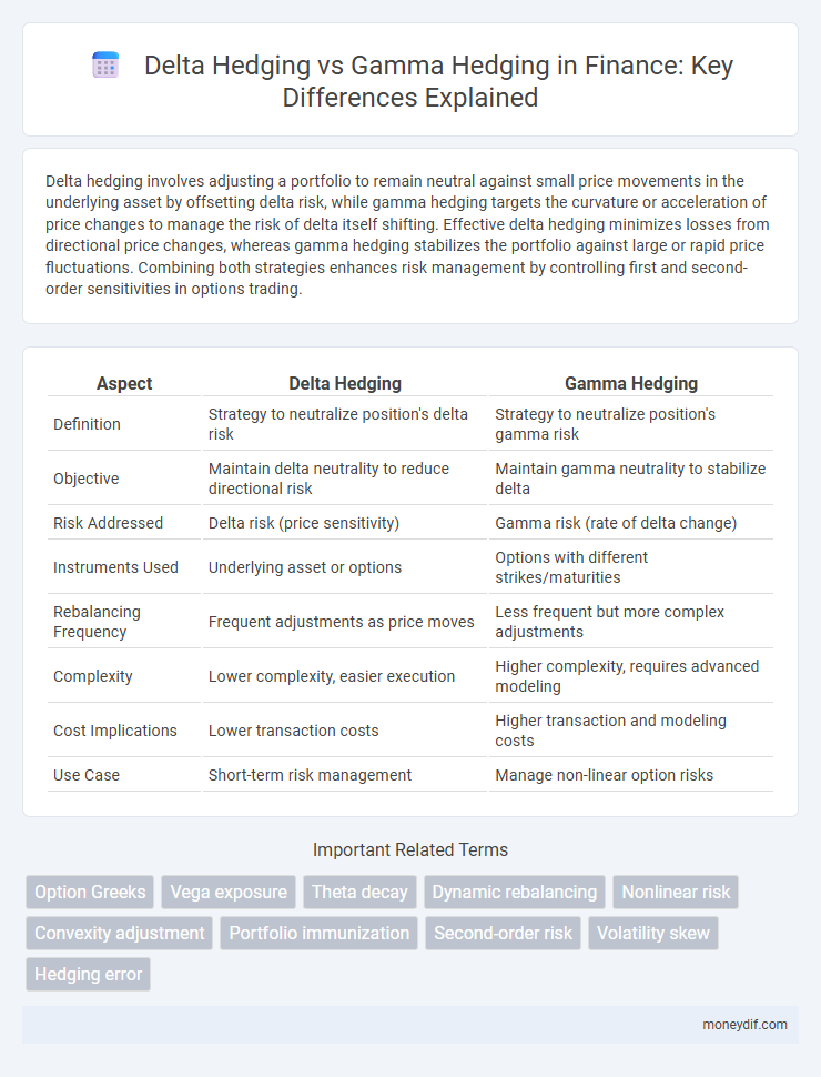 Delta Hedging vs Gamma Hedging in Finance: Key Differences Explained
