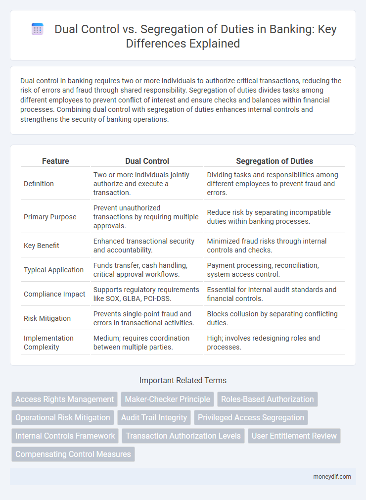 Dual Control vs. Segregation of Duties in Banking: Key Differences Explained