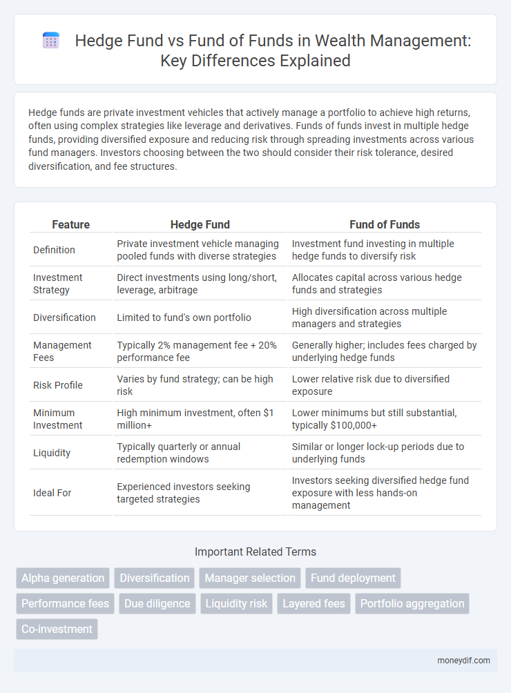 Hedge Fund vs Fund of Funds in Wealth Management: Key Differences Explained